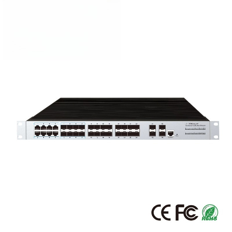 Switch 24 Port 10G Uplink - 24 Port SFP Switch Ethernet Terkelola