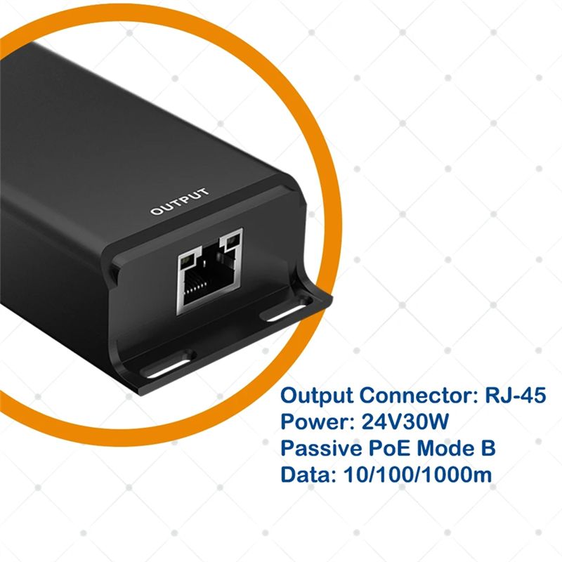 Poe Injector Gigabit 30W - Injektor PoE Gigabit DT21, Input 12-60V