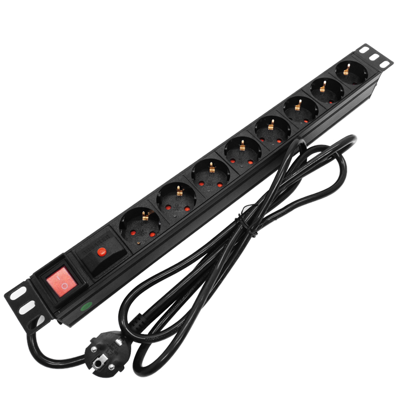 Network Switch Rack Mount 1U - 19in Rak Kabinet Jaringan Soket PDU