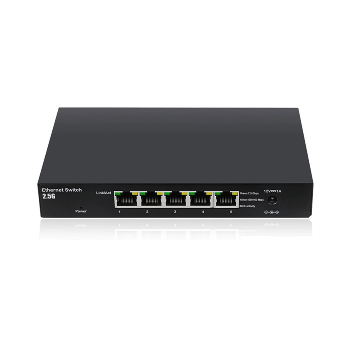 Switch 5 Port 2.5G Unmanaged - Switch Ethernet 5-Port 2.5G Tanpa Manajemen,