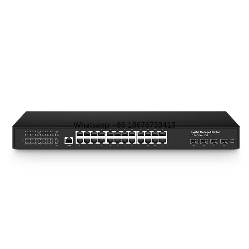 Network Switch Rack Mount 1U - 24 Port Gigabit Ethernet RJ45 ditambah