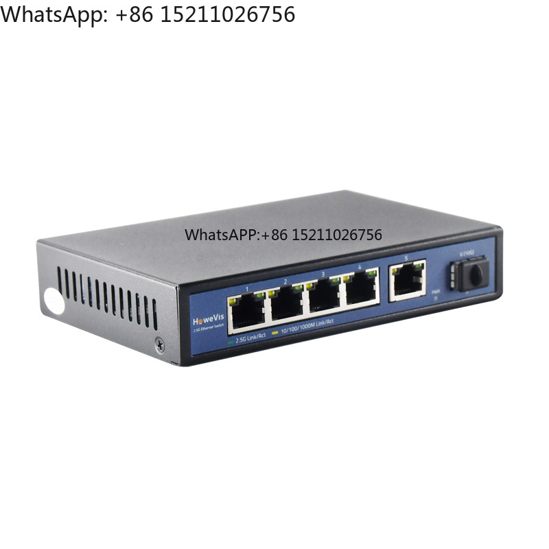 Switch 5 Port 2.5G Unmanaged - 10/100/1000M/2.5G Gigabit RJ45 10G SFP 5-Port