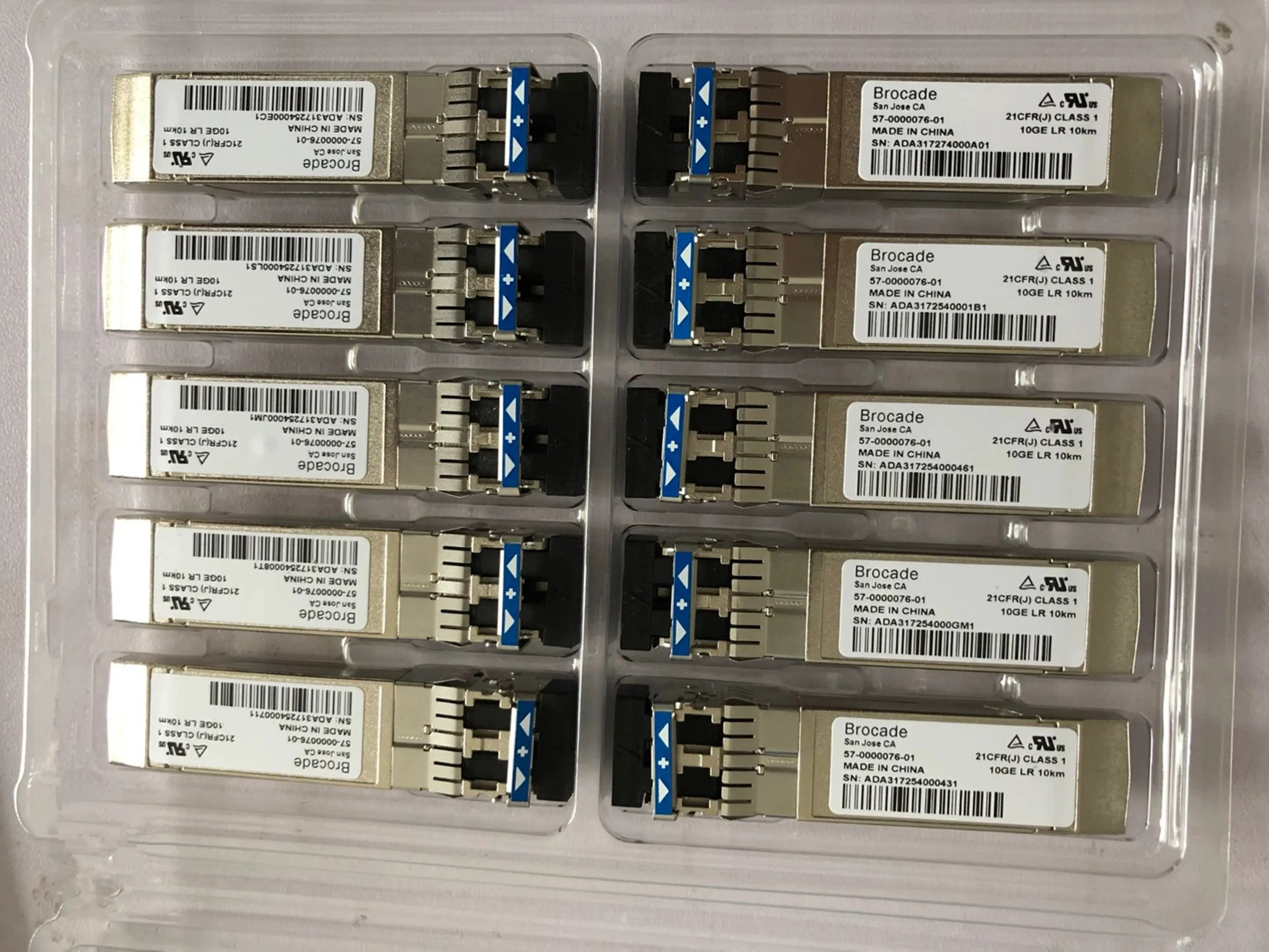 Sfp Module 10G Lr - Sakelar Optik SFP 10G 10km Brocade/57-0000076-01