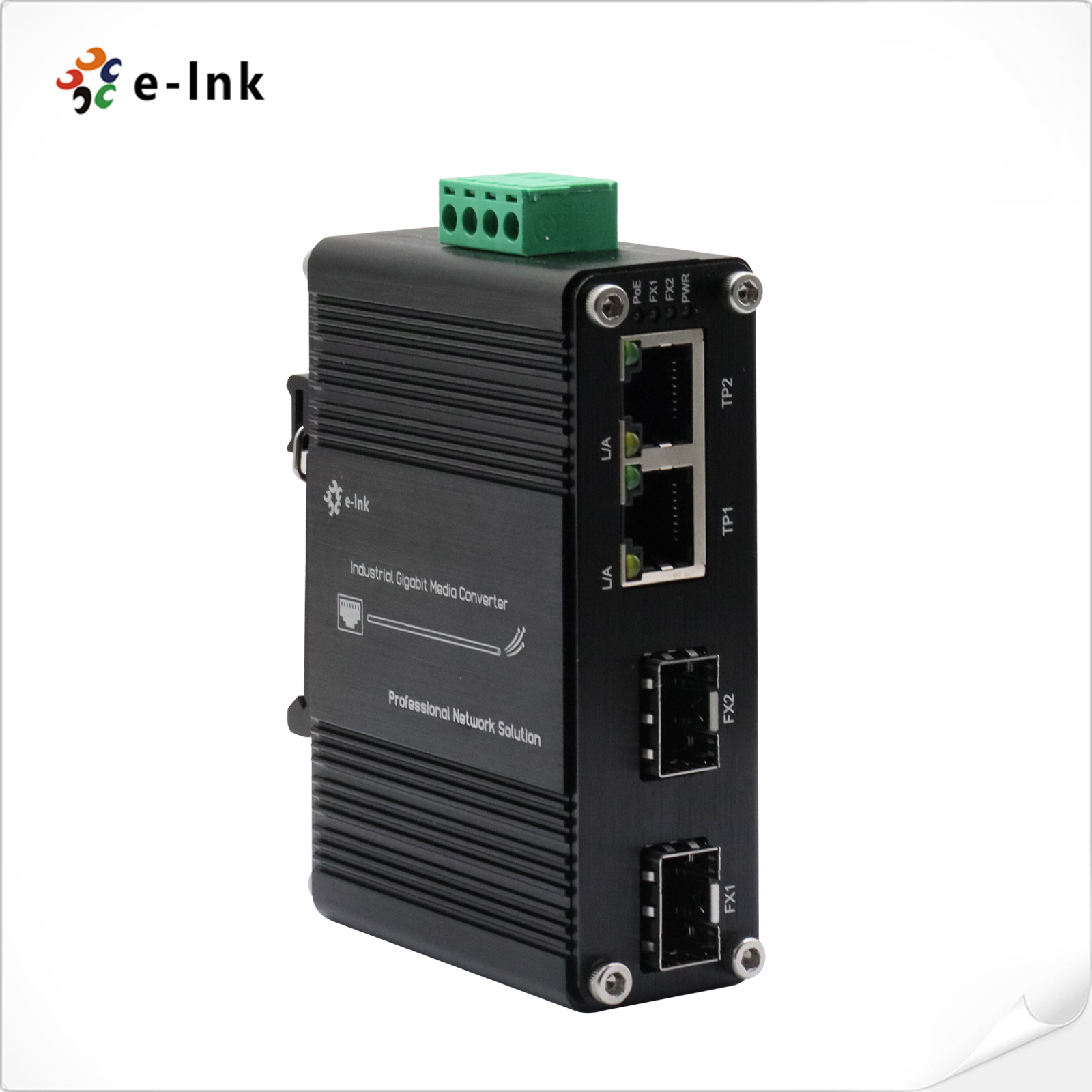 Industrial Switch Din Rail Gigabit - Switch Ethernet Gigabit Industri 2-Port 2