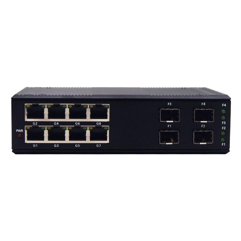 Industrial Switch Din Rail Gigabit - Konverter Media Switch Fiber Self-Healing Ring