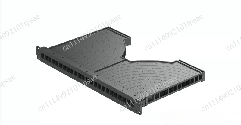 Network Switch Rack Mount 1U - Panel Pengelola Kabel Logam 1U dengan