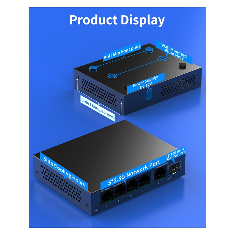 CJSD-2.5G Switch 5 Port 2500Mb - Switch 5 Port 2.5G Unmanaged ulasan dan harga