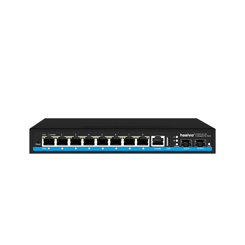 8 Port L3 Terkelola PoE 2,5Gps - 10G Sfp+ Switch 8 Port ulasan dan harga