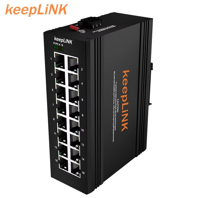 Sakelar Gigabit 16 Port, Ether - Industrial Switch Din Rail Gigabit ulasan dan harga