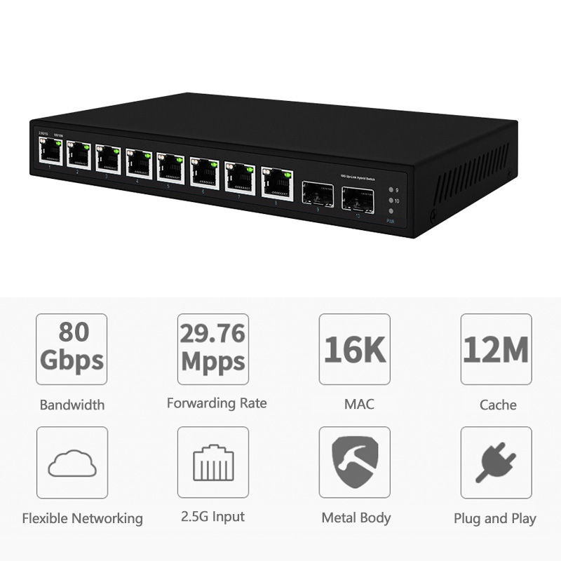 Switch Ethernet 8-Port 2.5G de - 8 Port 2.5G Switch Unmanaged ulasan dan harga