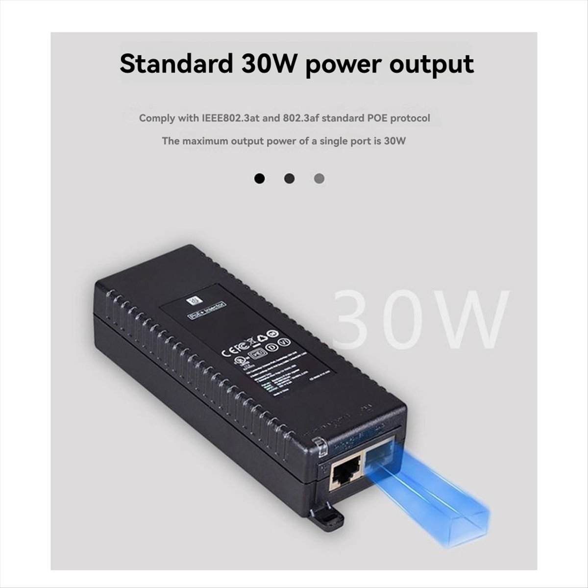 (ABGQ) Gigabit POE Injector 10 - Poe Injector Gigabit 30W ulasan dan harga