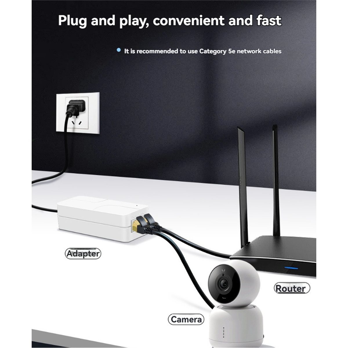 (ABGQ) 30W 2.5G POE Injector G - Poe Injector Gigabit 30W ulasan dan harga