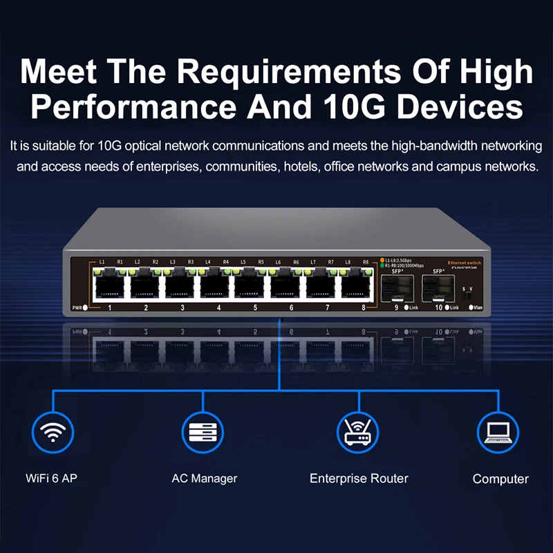 ONTi 2.5G Switch Ethernet Tanp - 8 Port 2.5G Switch Unmanaged ulasan dan harga