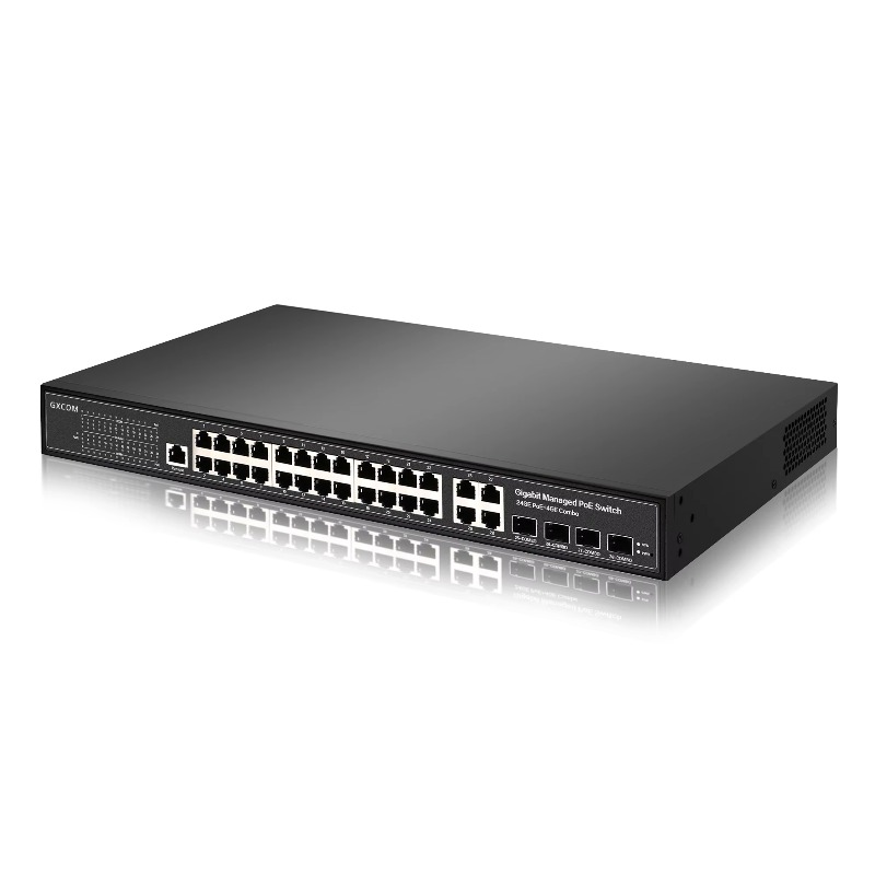 Sakelar PoE+ Gigabit Jaringan  - Managed Switch 24 Port Gigabit ulasan dan harga
