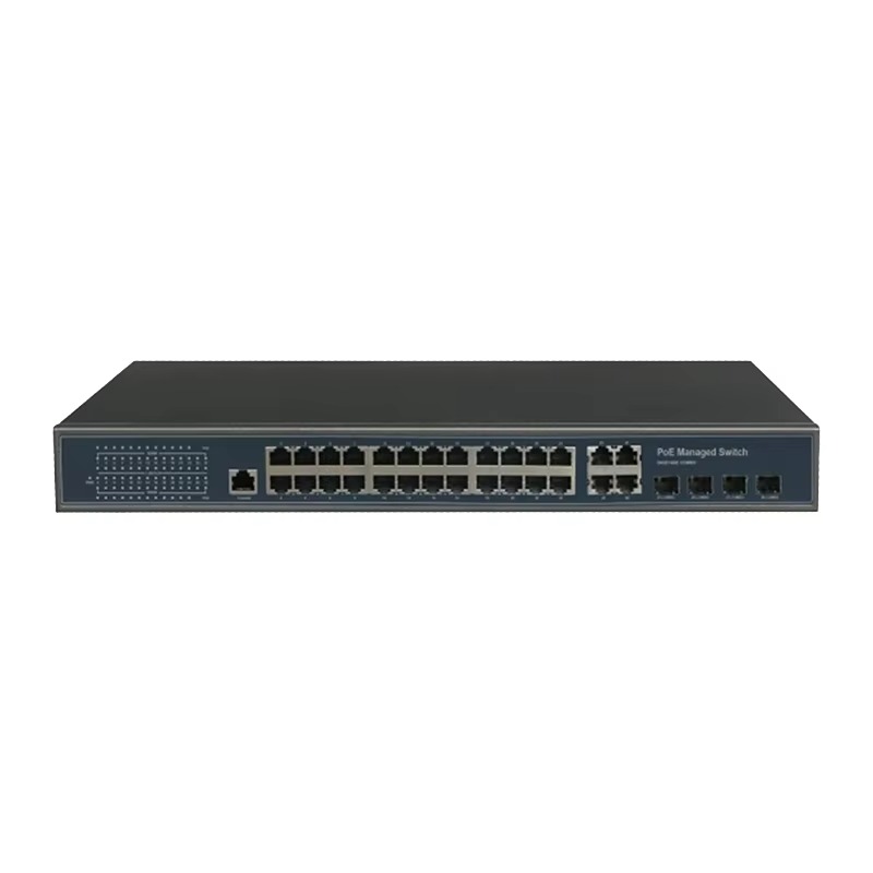 Sakelar PoE+ Gigabit Jaringan  - Managed Switch 24 Port Gigabit ulasan dan harga