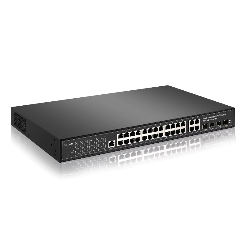 Sakelar PoE+ Gigabit Jaringan  - Managed Switch 24 Port Gigabit ulasan dan harga