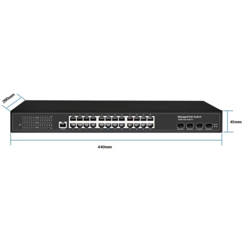 Sakelar Ethernet Terkelola Lap - Layer 3 Switch 24 Port Sfp ulasan dan harga