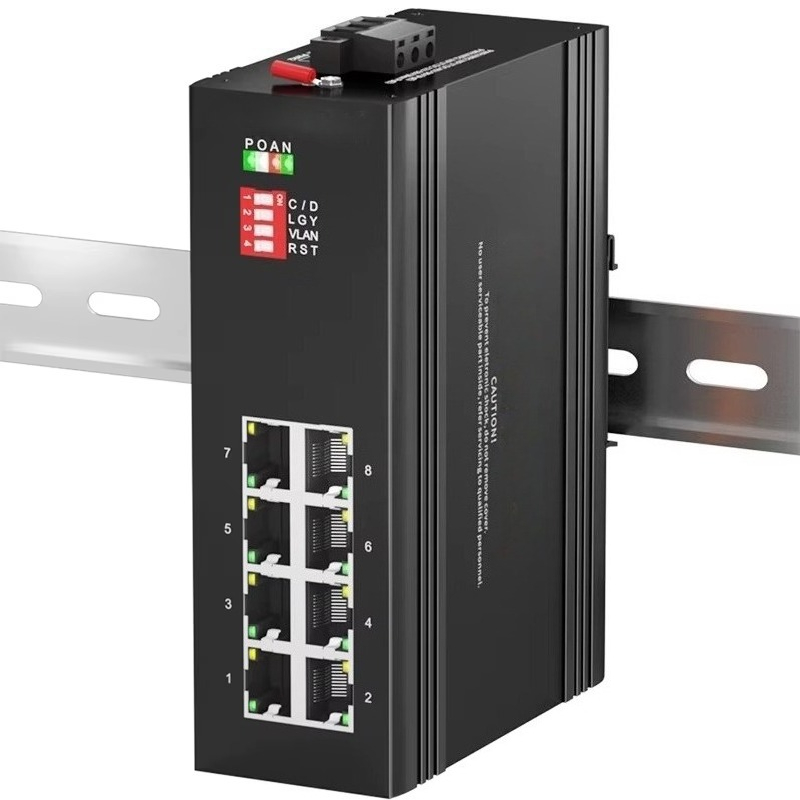 Switch Ethernet Gigabit 8 Port - Industrial Switch Din Rail Gigabit ulasan dan harga