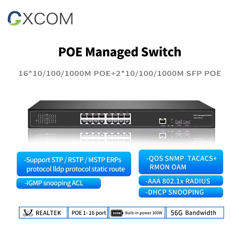 Switch PoE 8-Port 16 24 48 Por - Poe Switch 16 Port 802.3At ulasan dan harga