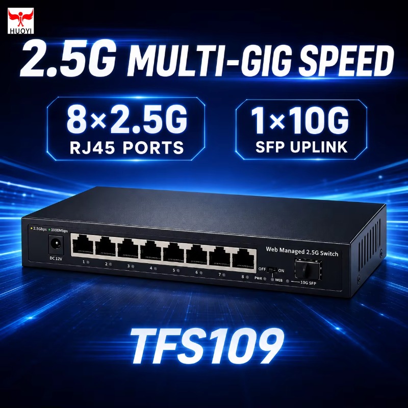 Sakelar Jaringan 8 Port 2,5Gb  - 10G Sfp+ Switch 8 Port ulasan dan harga