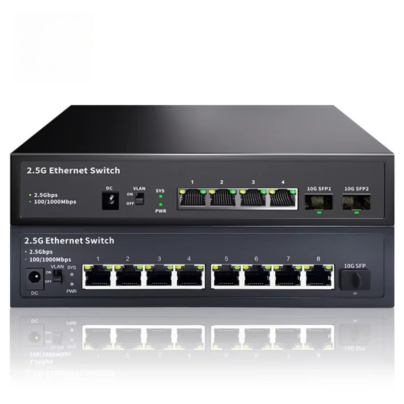 Switch Ethernet 2.5Gbps Tanpa  - 8 Port 2.5G Switch Unmanaged ulasan dan harga