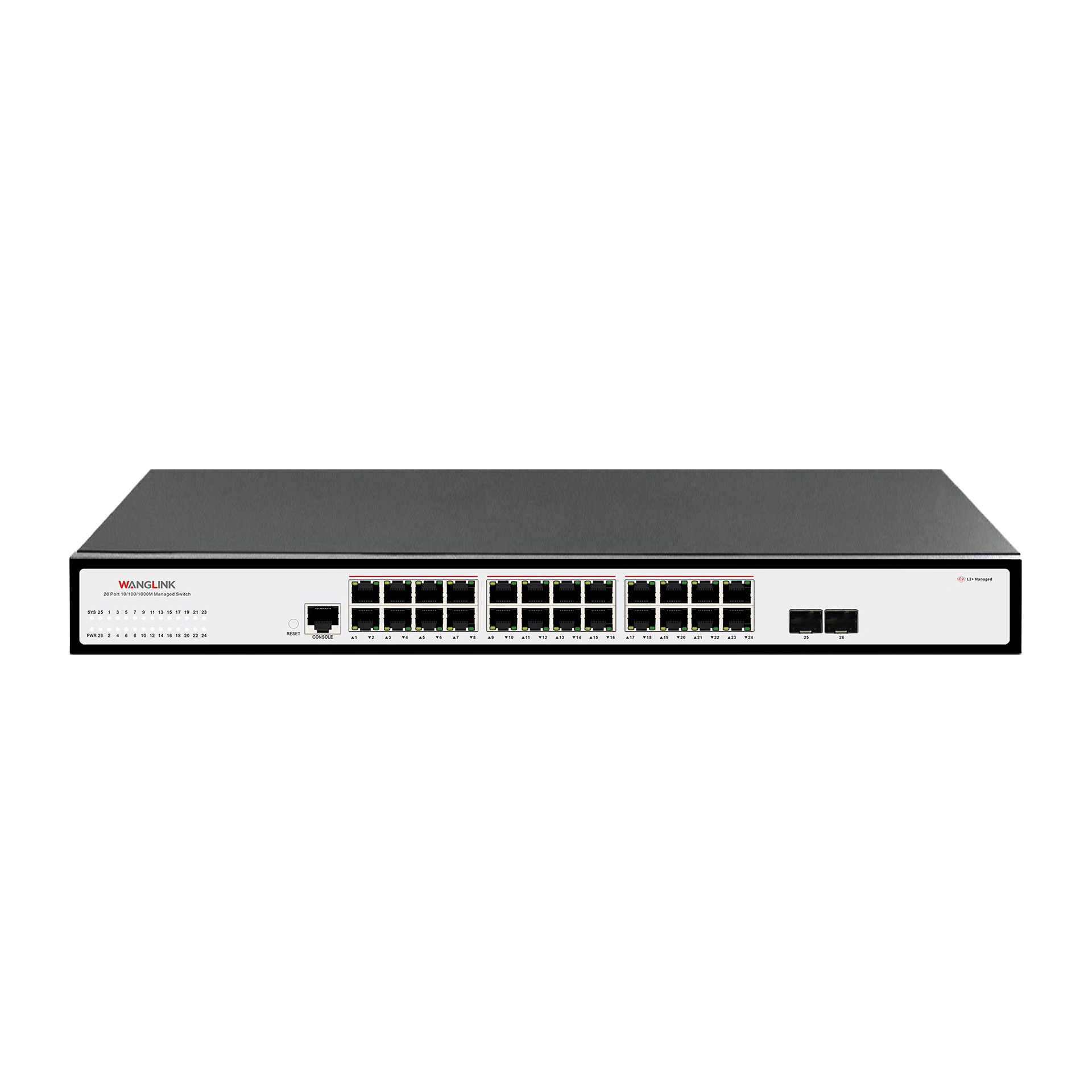 Sakelar PoE L2 24 Port yang Di - Managed Switch 24 Port Gigabit ulasan dan harga