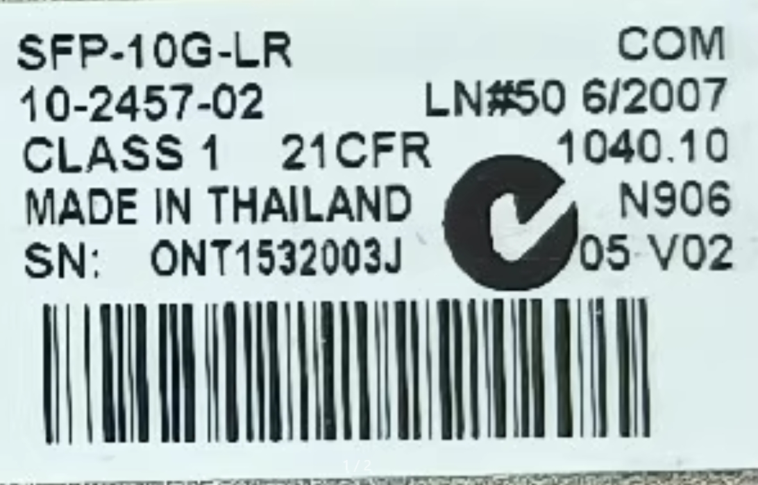Digunakan Untuk Modul Cisco SF - Sfp Module 10G Lr ulasan dan harga