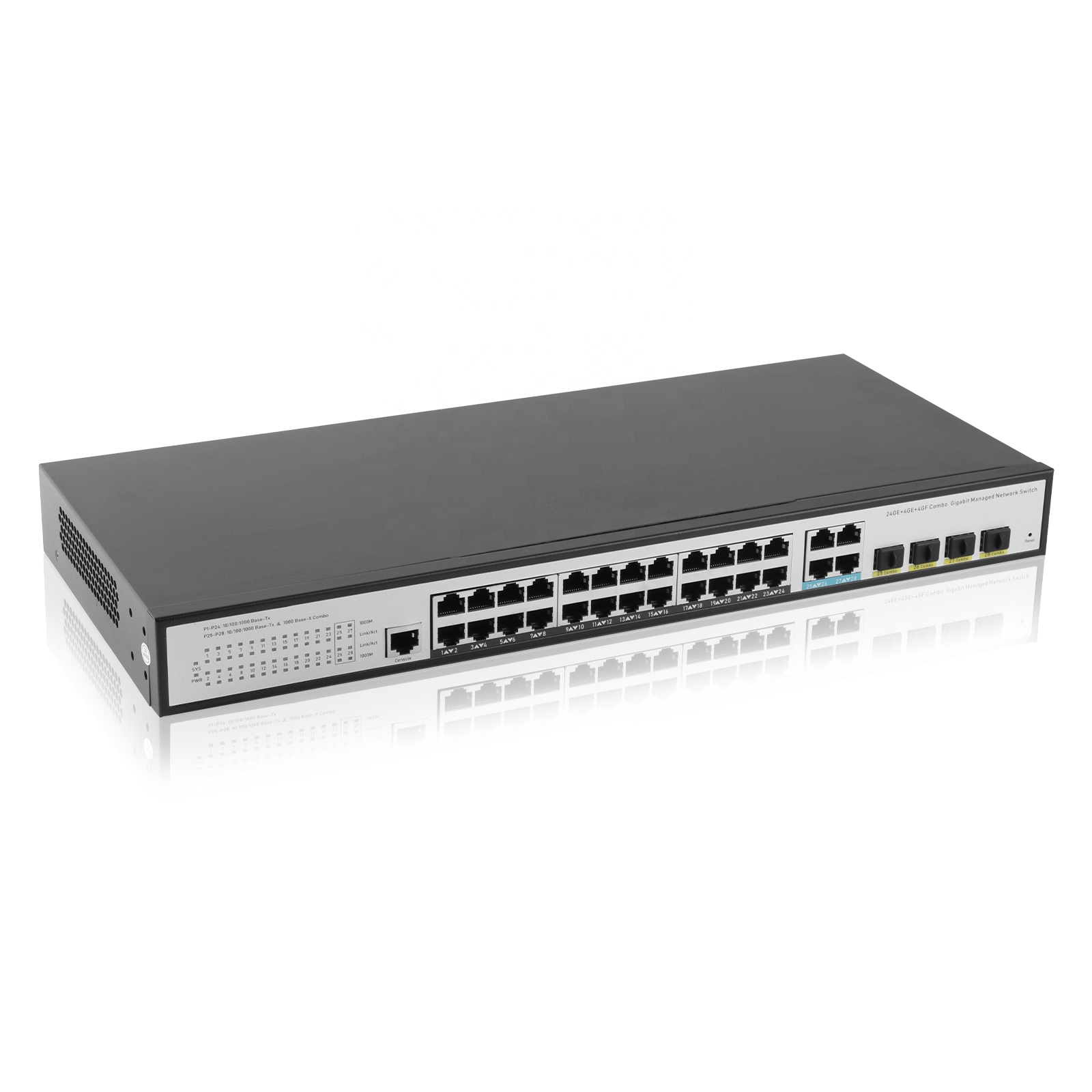 Switch Ethernet 24GE 4SFP 4 Gi - Network Switch Rack Mount 1U ulasan dan harga