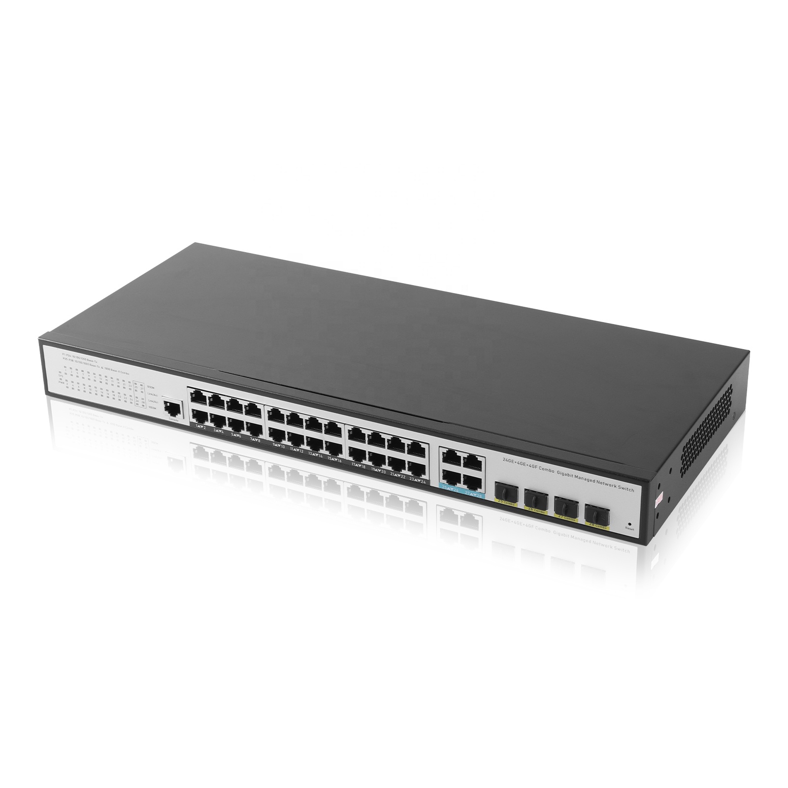 Switch Ethernet 24GE 4SFP 4 Gi - Network Switch Rack Mount 1U ulasan dan harga