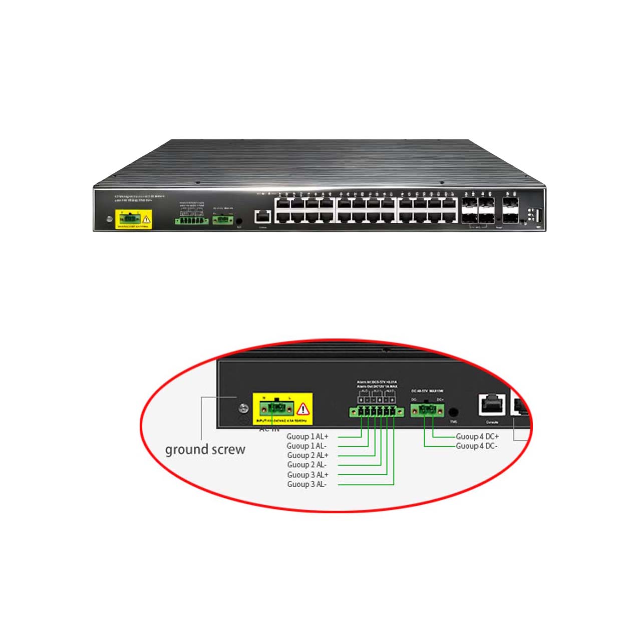 Switch industri L3 terkelola 3 - Switch 24 Port 10G Uplink ulasan dan harga