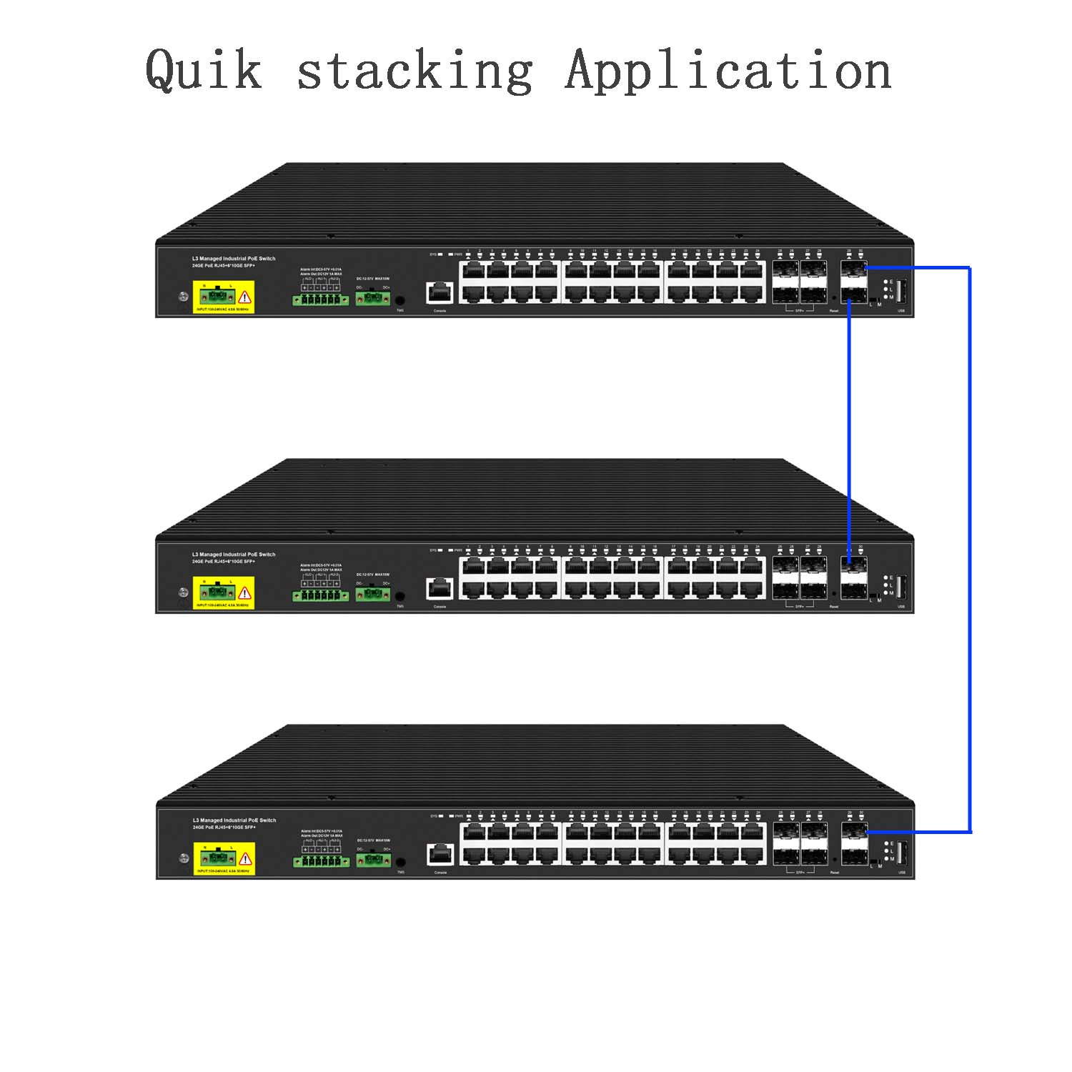 Switch industri L3 terkelola 3 - Switch 24 Port 10G Uplink ulasan dan harga