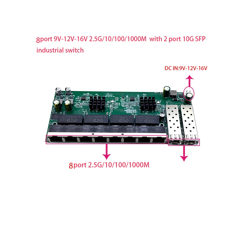 8-port POE 2.5G/10/1000M power - 10G Sfp+ Switch 8 Port ulasan dan harga