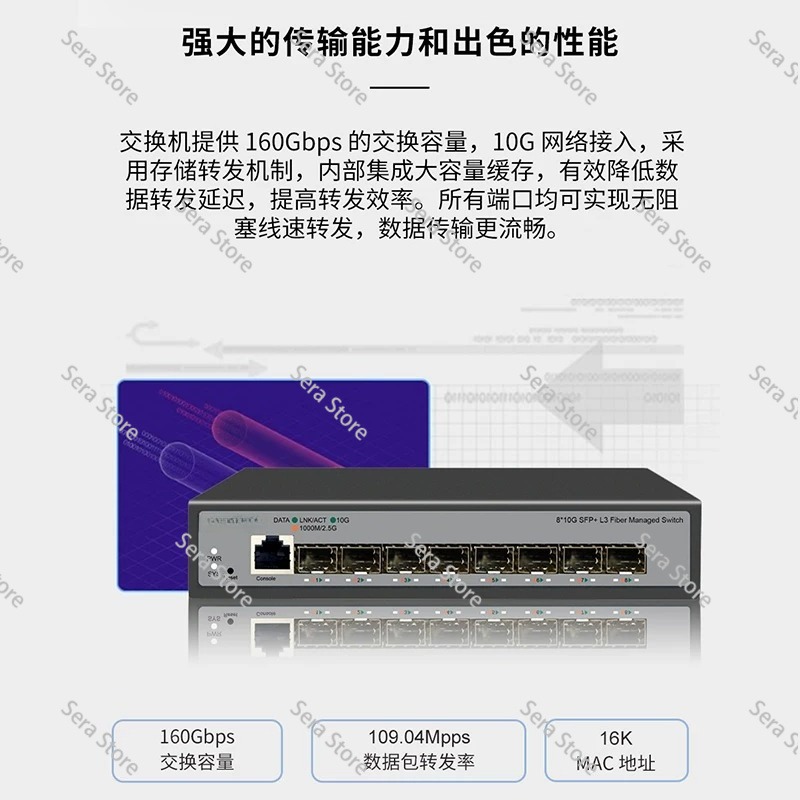 8 Port Switch Ethernet 10 Giga - 10G Sfp+ Switch 8 Port ulasan dan harga