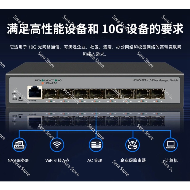 8 Port Switch Ethernet 10 Giga - 10G Sfp+ Switch 8 Port ulasan dan harga