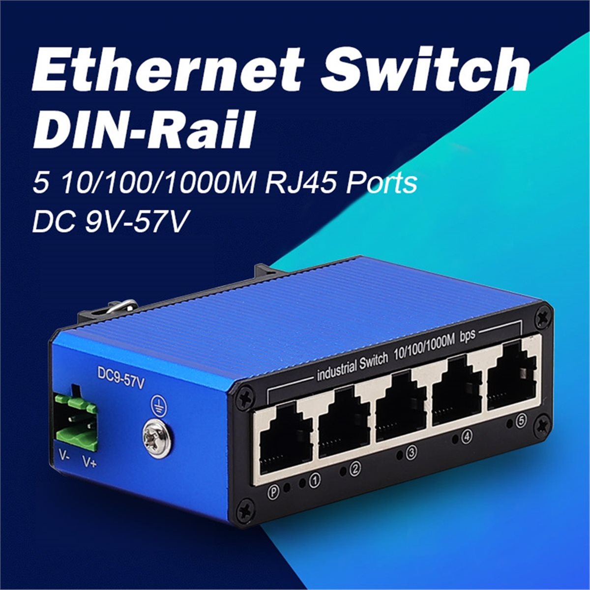 A64I Industrial DIN-Rail 10/10 - Industrial Switch Din Rail Gigabit ulasan dan harga