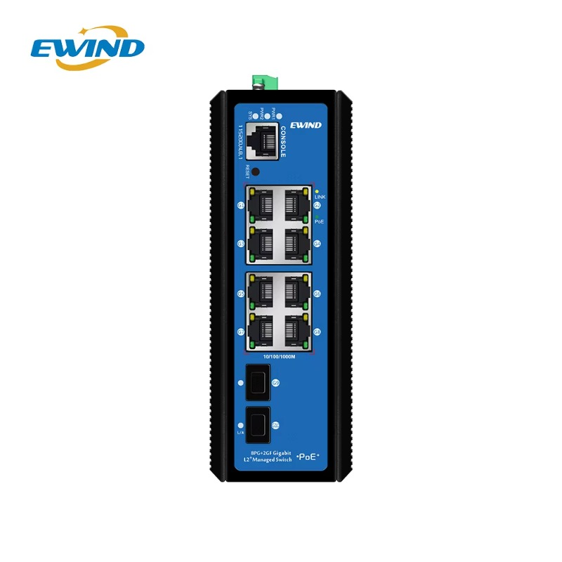 Switch PoE Industri dengan 8 P - Industrial Switch Din Rail Gigabit ulasan dan harga