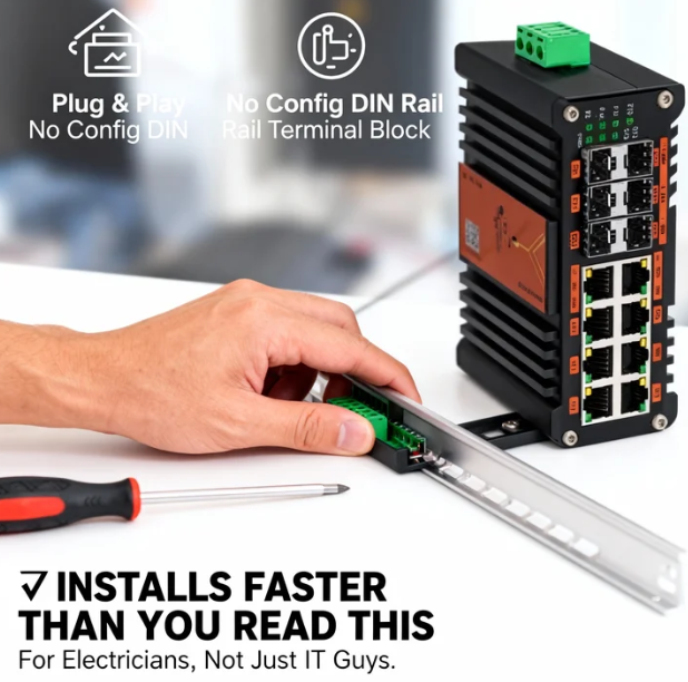 Switch PoE Terkelola Industri  - 10G Sfp+ Switch 8 Port ulasan dan harga