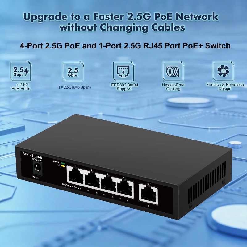 2.5g Poe Switch Tidak Terkelol - Switch 5 Port 2.5G Unmanaged ulasan dan harga