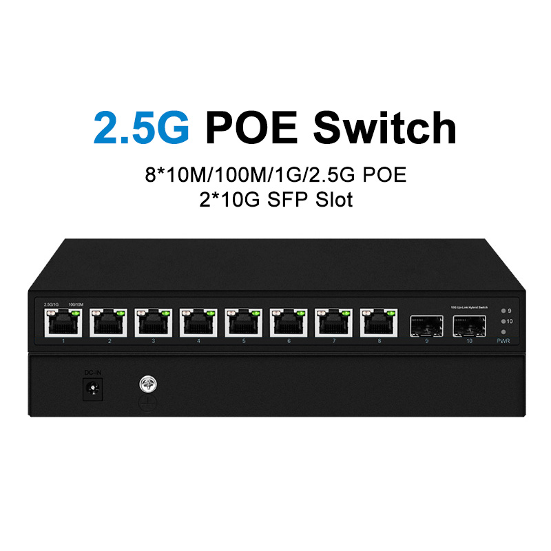 Sakelar Ethernet 2.5G 8-Port 2 - 10G Sfp+ Switch 8 Port ulasan dan harga