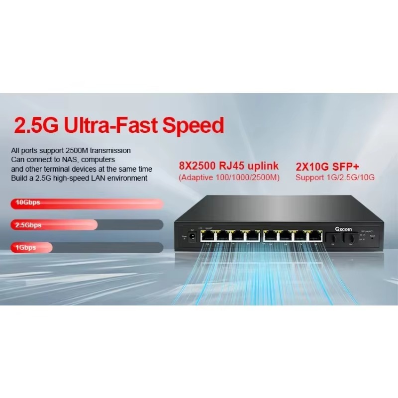 2.5G Switch PoE yang Dikelola  - 10G Sfp+ Switch 8 Port ulasan dan harga