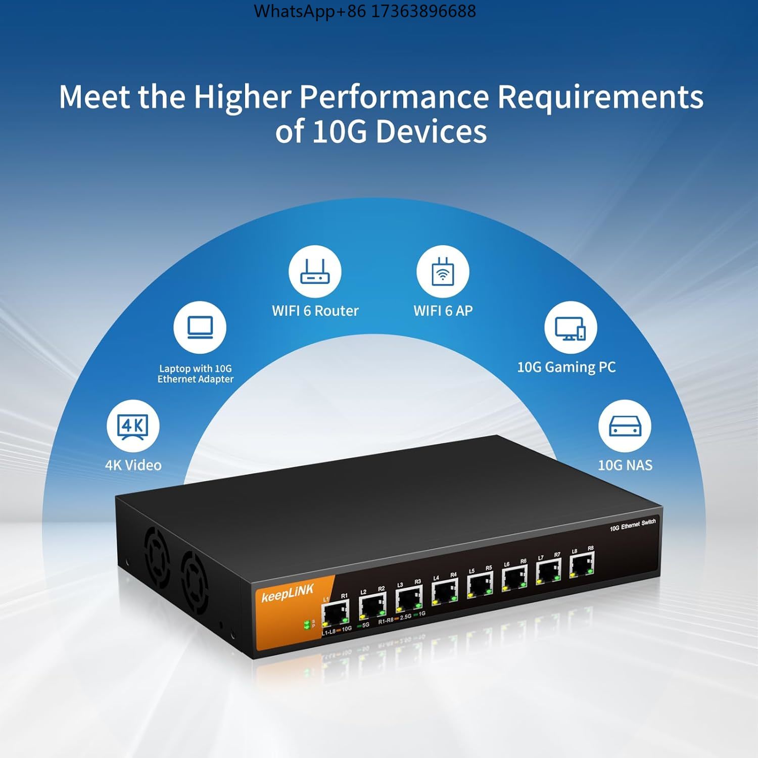 KeepLiNK 8-Port 10G Unmanaged  - 8 Port 2.5G Switch Unmanaged ulasan dan harga