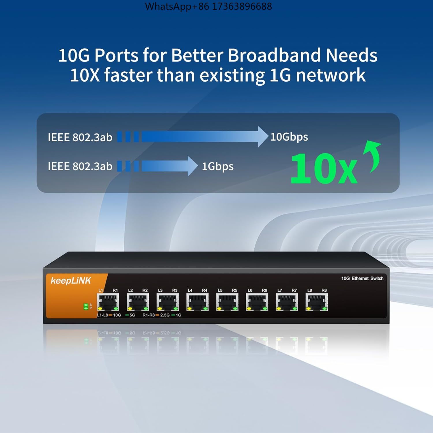 KeepLiNK 8-Port 10G Unmanaged  - 8 Port 2.5G Switch Unmanaged ulasan dan harga
