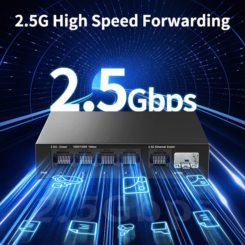 Switch 2.5G 5 Port 2500Mbps de - Switch 5 Port 2.5G Unmanaged ulasan dan harga