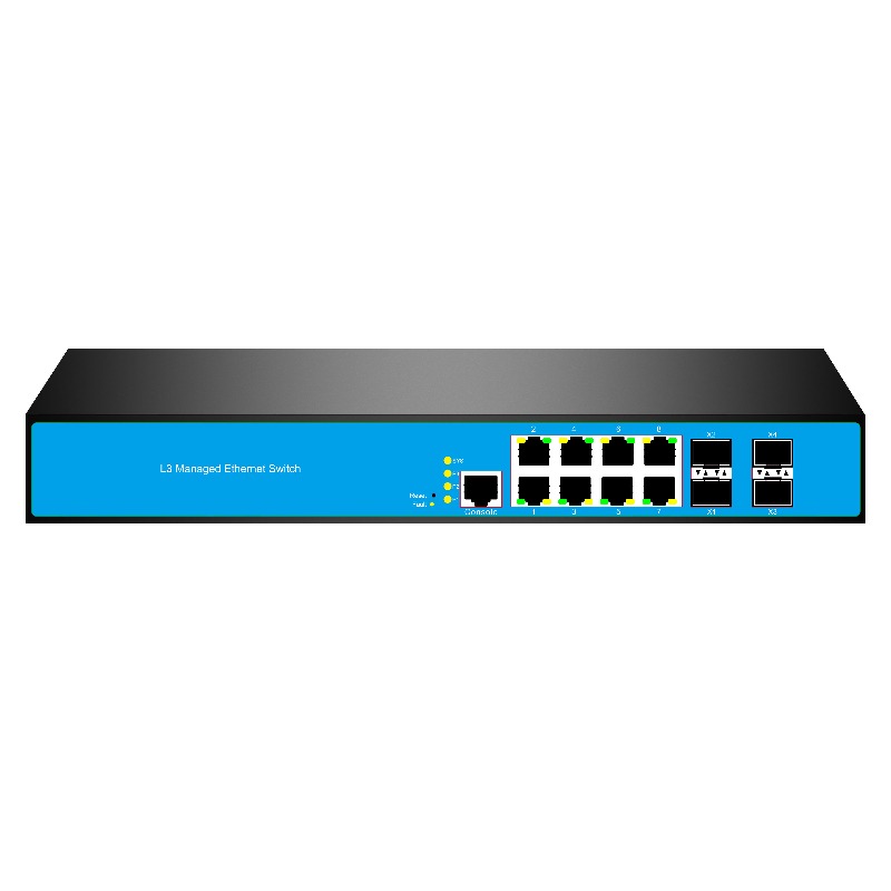 Switch Jaringan Terkelola L3 1 - 10G Sfp+ Switch 8 Port ulasan dan harga