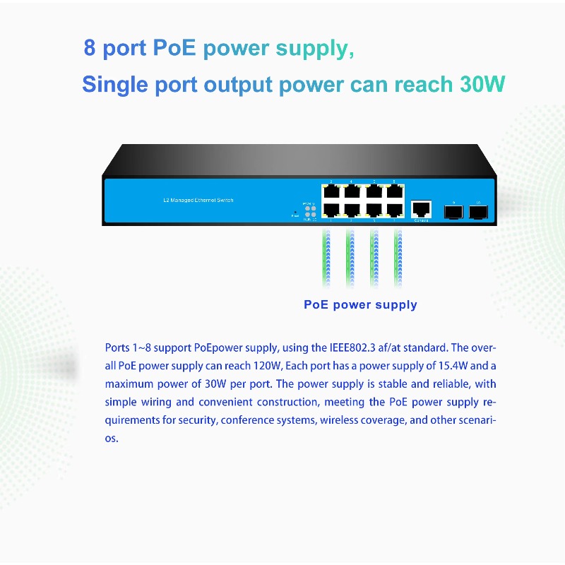 Switch Jaringan Terkelola L3 1 - 10G Sfp+ Switch 8 Port ulasan dan harga