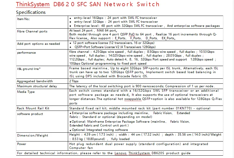 Switch Jaringan SAN Thinksyste - Network Switch Rack Mount 1U ulasan dan harga