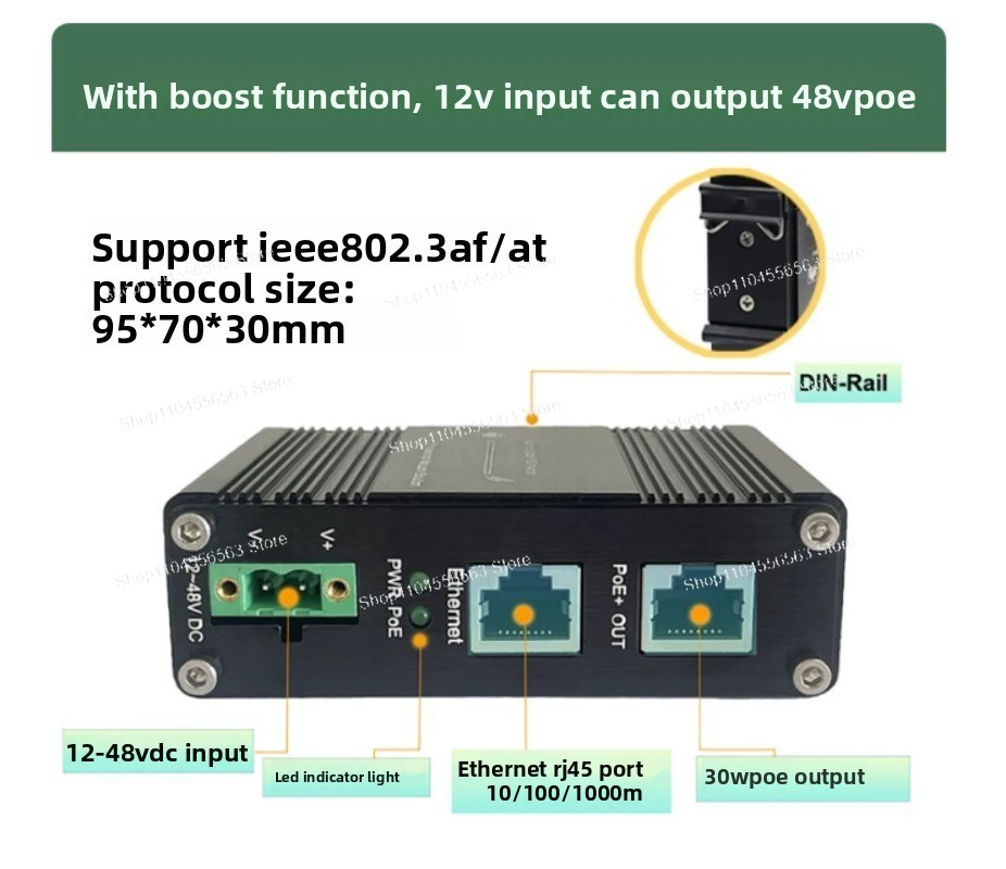 Injektor PoE Gigabit 30W, Pema - Poe Injector Gigabit 30W ulasan dan harga