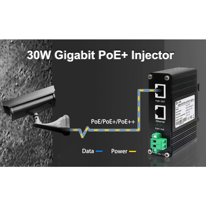 Injektor PoE Industri Gigabit  - Poe Injector Gigabit 30W ulasan dan harga