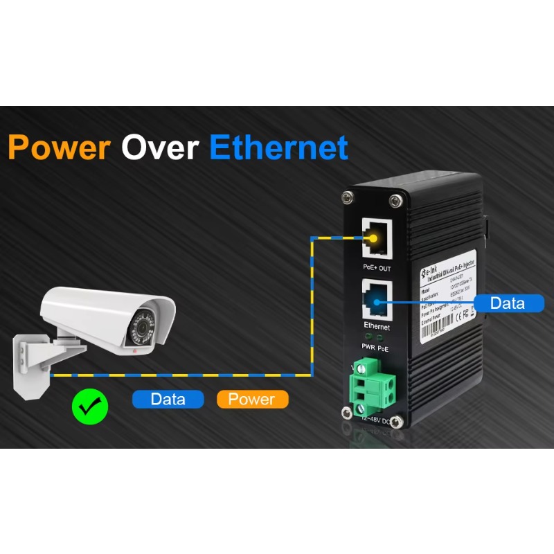 Injektor PoE Industri Gigabit  - Poe Injector Gigabit 30W ulasan dan harga
