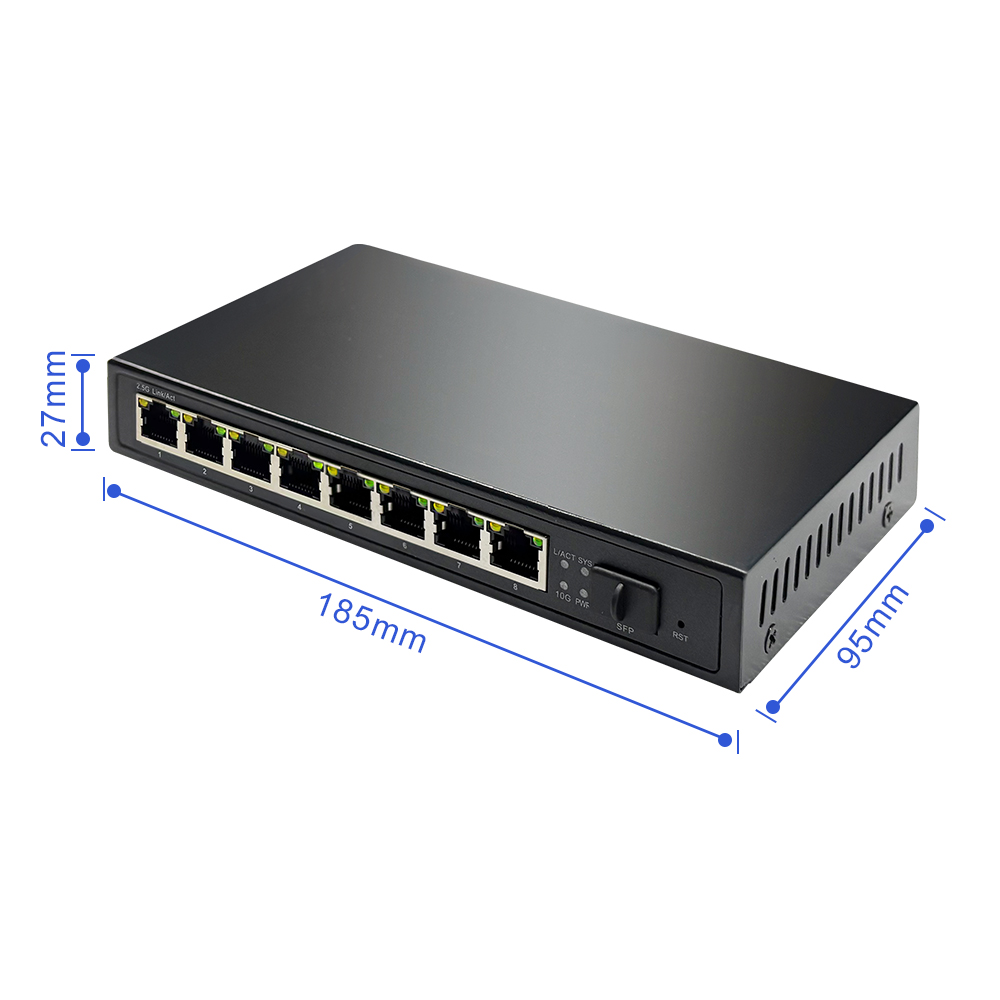 Pabrik OEM ODM 8 Port Multi-Gi - 8 Port 2.5G Switch Unmanaged ulasan dan harga